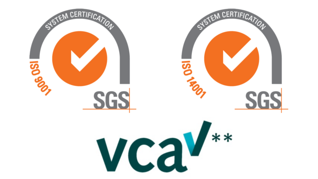 ISO and VCA Certifications