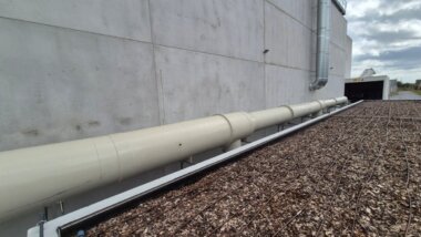 Biofilter for capturing formaldehyde from industrial waste gases