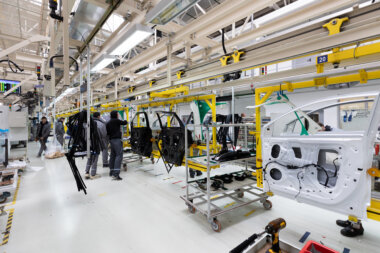 Modern car assembly plant auto industry interior hightech factory modern production