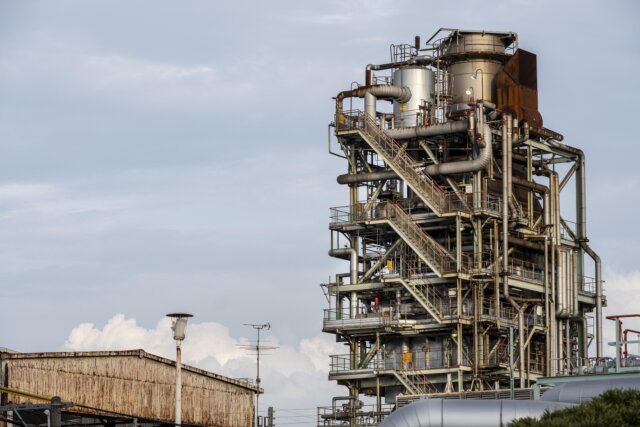 Chemical or pharmaceutical production site generating regulated wastewater streams